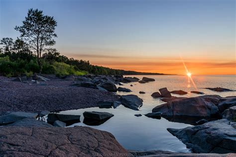 July Sunrise Over Lake Superior At Brighton Beach In Duluth MN 5860