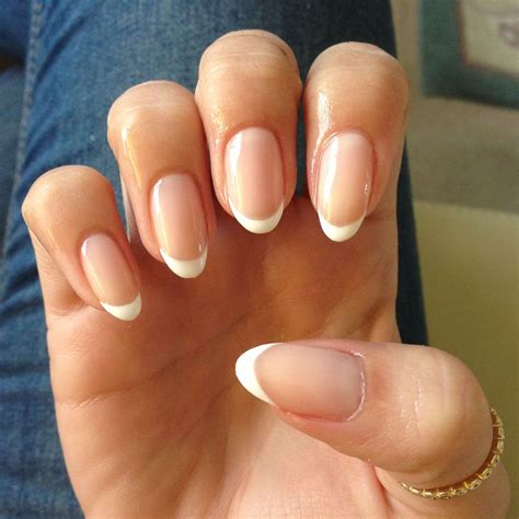 French Nails French Manicure Nails French Acrylics Almond Nails