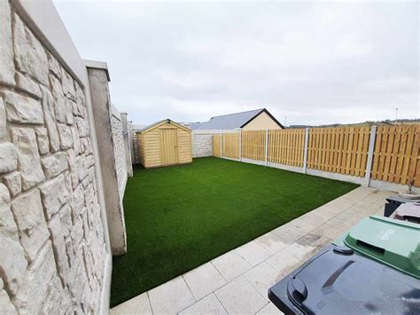 Lay artificial grass over crazy paving. Artificial Grass & Paving Before & After Skerries