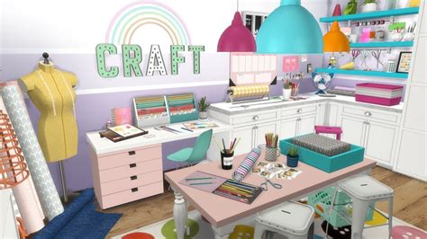 The Sims 4 Speed Build Craft Room Youtube
