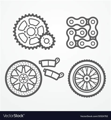 Motorcycle Spare Parts Vector Get Images