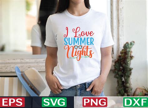 I Love Summer Nights Svg Graphic By Craftssvg30 · Creative Fabrica