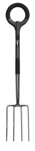 Radius Garden 20308 Pro Ergonomic Stainless Steel Digging Fork Slate