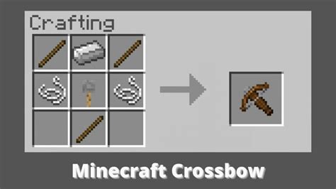 How To Make A Crossbow In Minecraft