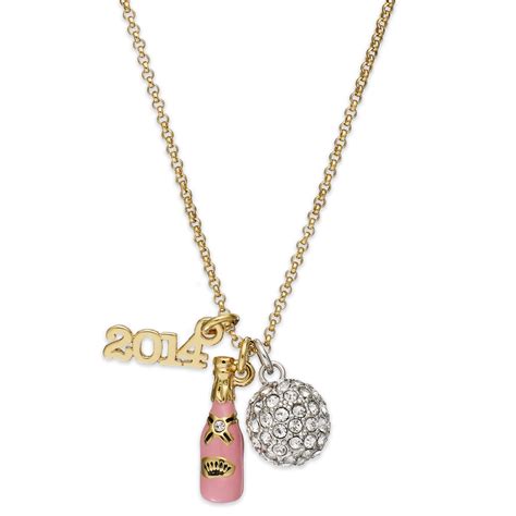See more ideas about juicy couture, juicy couture charms, juicy couture charms bracelet. Juicy Couture Goldtone New Years Charm Necklace in Gold | Lyst
