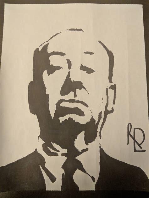 Alfred Hitchcock Silhouette Sketch By Rlopresti On Deviantart