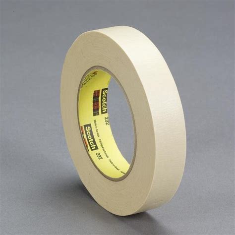 pack n tape scotch® high performance masking tape 232 tan 1 in x 60 yd 36 per case