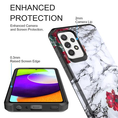 Samsung Galaxy A02s Case Rosebono Slim Hybrid Shockproof Hard Cover