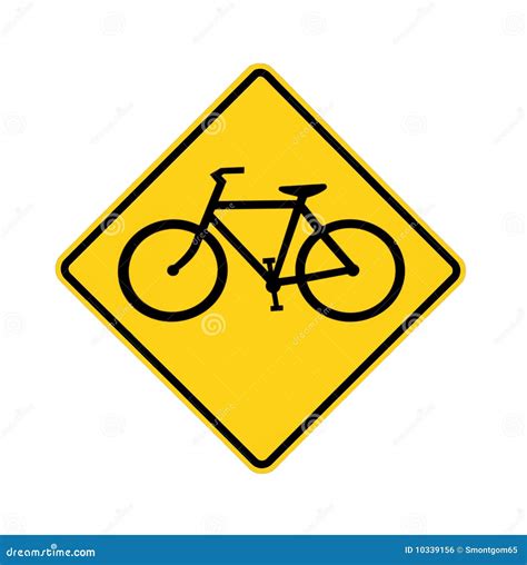 Road Sign Bike Crossing Royalty Free Stock Image Image 10339156