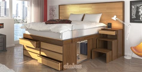 Non ti piace lo stile minimale e vorresti acquistare un letto in legno classico che ti aiuti ad arredare con gusto la. Letto salvaspazio rialzato con cassetti | IDFdesign