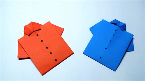 Paper Shirt Make Easy Origami Shirt Prixxin Crafts Youtube