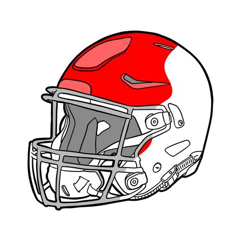 Football helmet coloring page - Busy Shark