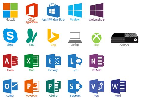Microsoft Office Icon Vector 262417 Free Icons Library