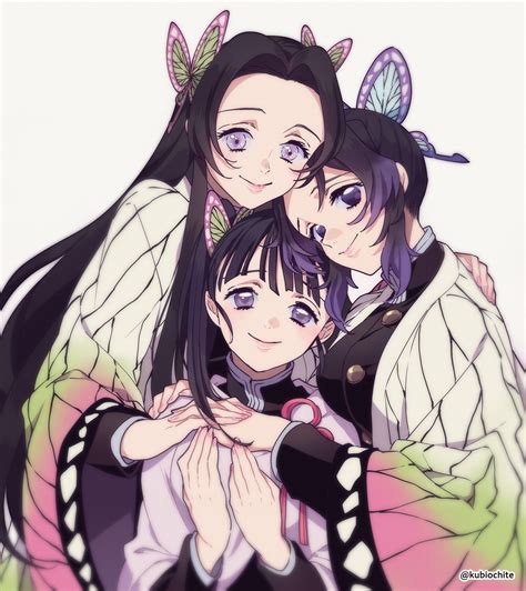 Butterfly Siblings Togetherkaneshinobukanao Anime Anime Demon