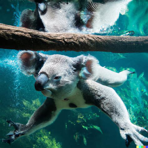 Artstation Koala In Underwater Made By Artificial Intelligence Dall E