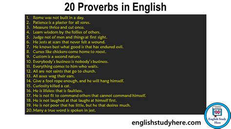 Proverbs Archives English Study Here