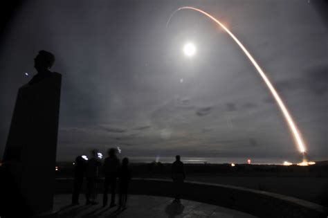 Minuteman Iii Test Missile Launches From Vandenberg Us Air Force