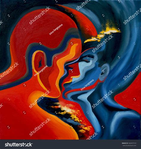 See more ideas about red abstract painting, abstract, painting. Kiss Abstract Blue Red Oil Painting Stock Illustration ...