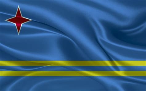 Premium Photo 3d Waving Realistic Silk National Flag Of Aruba Happy