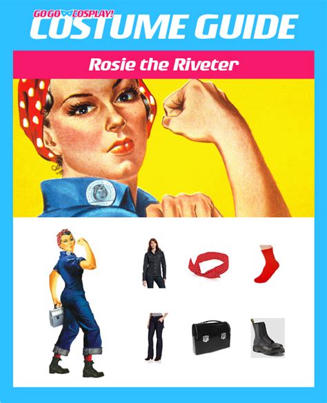 rosie the riveter costume guide go go cosplay rosie the riveter costume rosie the riveter