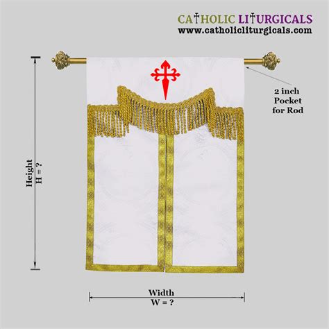 White Tabernacle Curtain Veil With Ihs White Tabernacle Curtain Veil