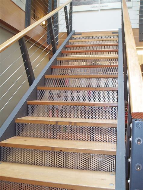 Image result for perforated metal stair risers | Exterior stairs