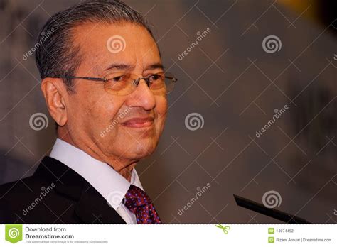 Tun Dr Mahathir Bin Mohamad Editorial Photography Image Of Renowned