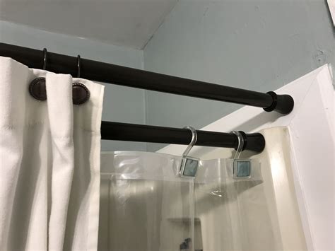 Double Rod Shower Curtain Maximizing Style And Functionality Window