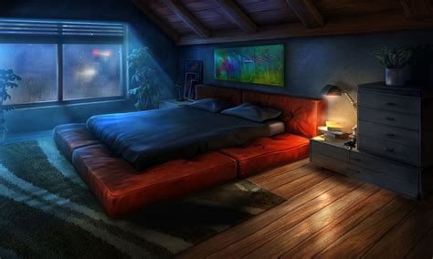 Anime Apartment Bedroom Background 2560x1536 Download Hd Wallpaper