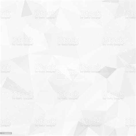 Abstract Low Poly Grey White Technology Vector Background Connection