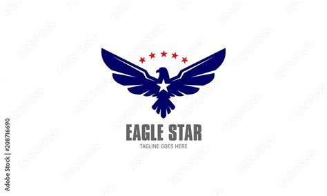 Eagle Star Vector Logo Stock Vector Adobe Stock