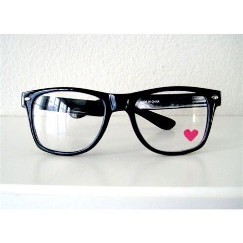 Nerdy Heart Glasses 12 Liked On Polyvore Heart Glasses Nerdy