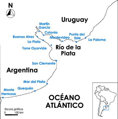 Ubicación Del Río De La Plata Las Condiciones Ambientales Del Río De