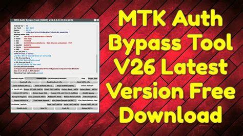 MTK Auth Bypass Tool V Latest Version Free Download