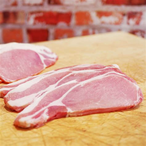 Unsmoked Dry Cured Back Bacon Hubbards Butchers And Fine Food
