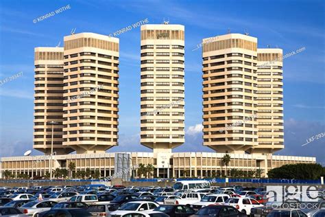 Office Buildings Dhat Al Imad Tripoli Libya Africa Stock Photo