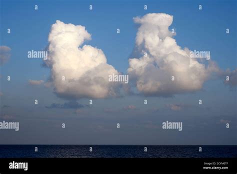 Cumulus Clouds Over The North Sea Stock Photo Alamy