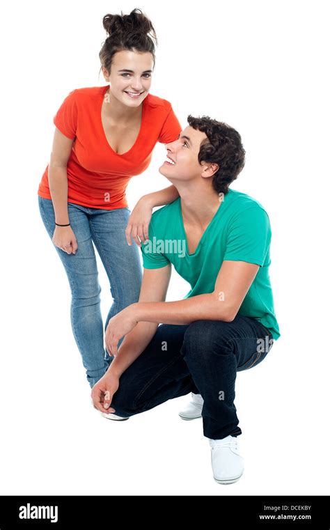 girl squatting cut out stock images and pictures alamy