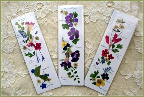 Pressed Flower Bookmarks Are Fun And Easy To Make An Added Touch Is To
