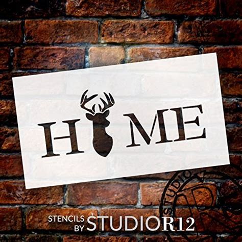 Maybe you would like to learn more about one of these? Home Stencil with Deer & Antlers StudioR12 | Modern ...