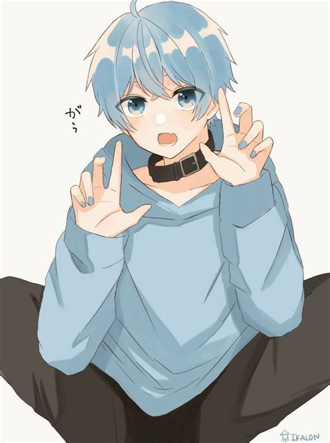 Blue Haired Anime Boy Wallpaper