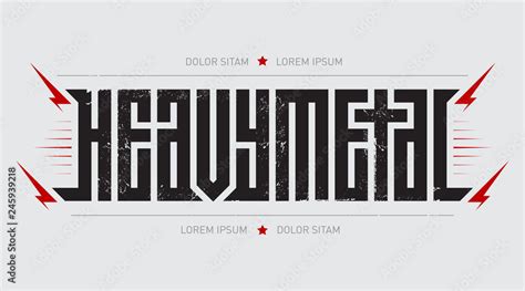 Heavy Metal Brutal Font For Labels Headlines Music Posters Or T
