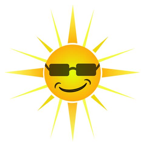 Cool Happy Sun Vector Image Public Domain Vectors