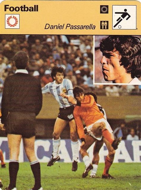 Football Yesterday And Today Daniel Passarella Fiche Football