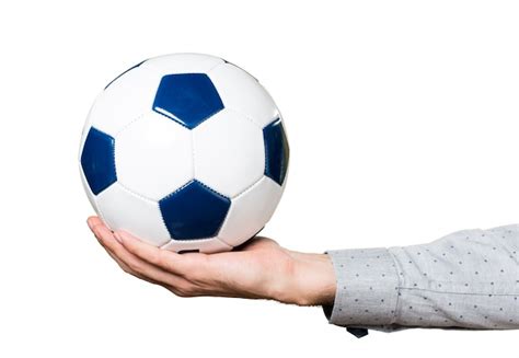 Free Photo Hand Of Man Holding A Soccer Ball