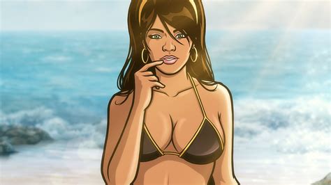 exclusive ladies of archer make their swimsuit debut swimsuit