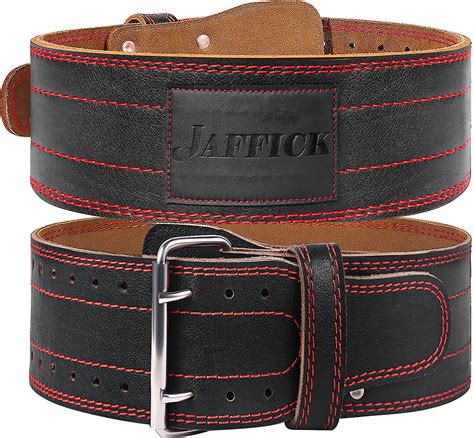 Jaffick Weight Lifting Belt 4 Inches Wide Of Genuine Leather Fitness