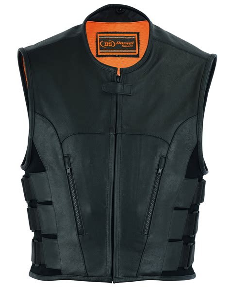 Men S Leather Motorcycle Vests Wholesale Leather Vests