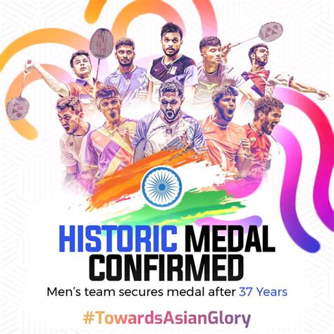 Badminton Mens Team Secures Historic Medal At Asian Games After 37