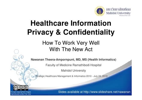 Healthcare Information Privacy And Confidentiality How To Work Very We